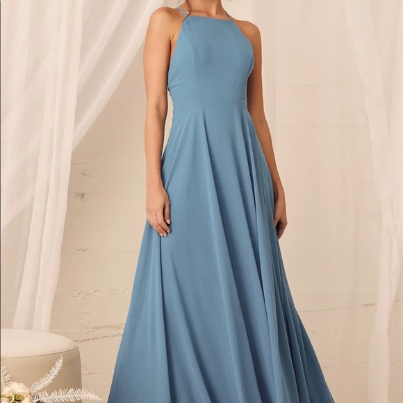 Lulus Dresses & Skirts - Lulus | Mythical Kind of Love Navy Blue Maxi Dress